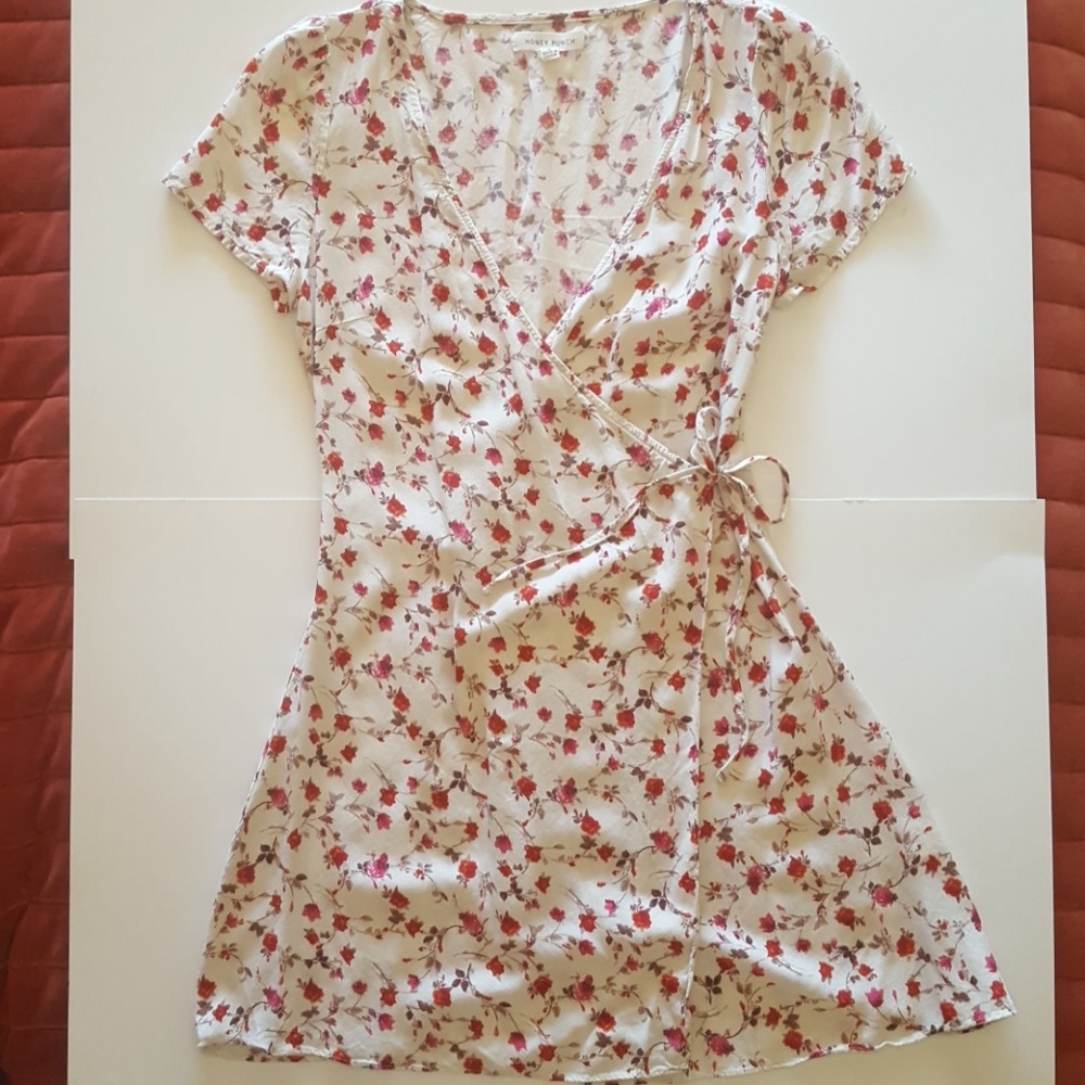 Floral wrap dress